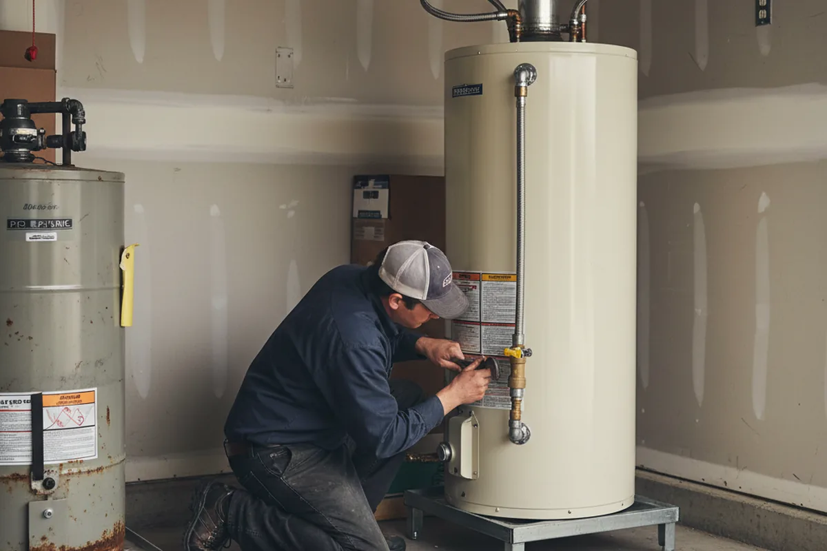 Water heater and shutoff valve replacement in Sublimity