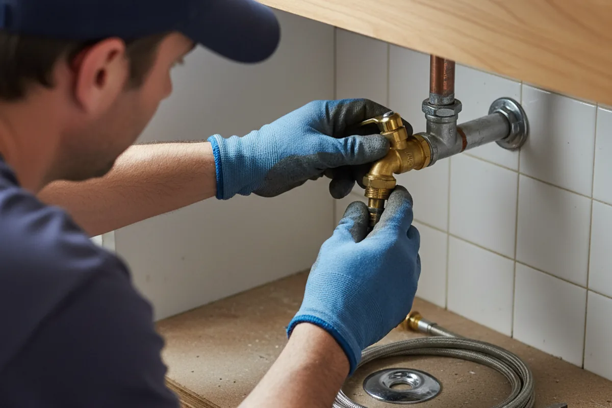 Shutoff valve and fitting work during Emergency Plumbing in Sublimity